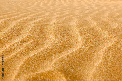 Clean rippled sand on the beach