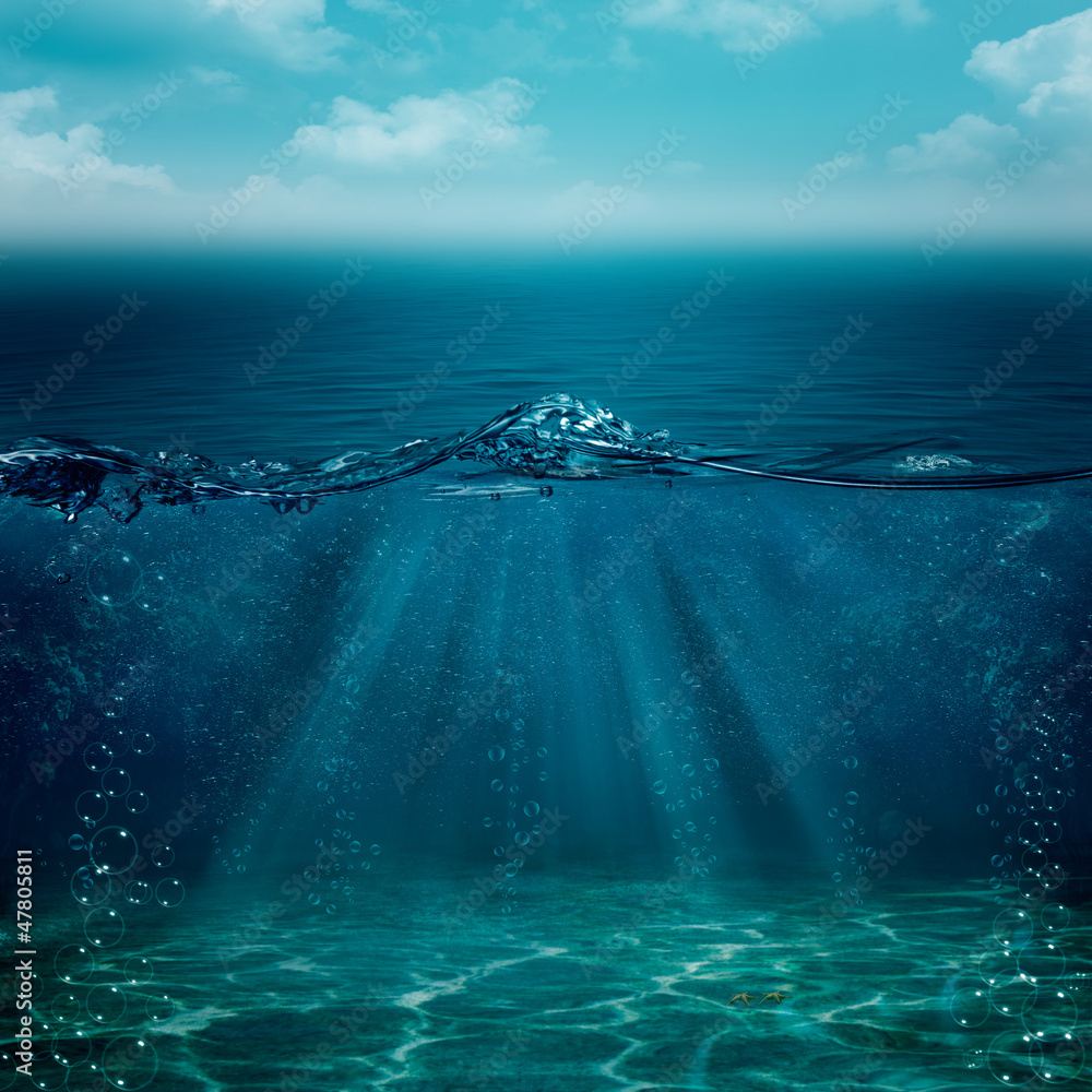 Naklejka premium Abstract underwater backgrounds for your design