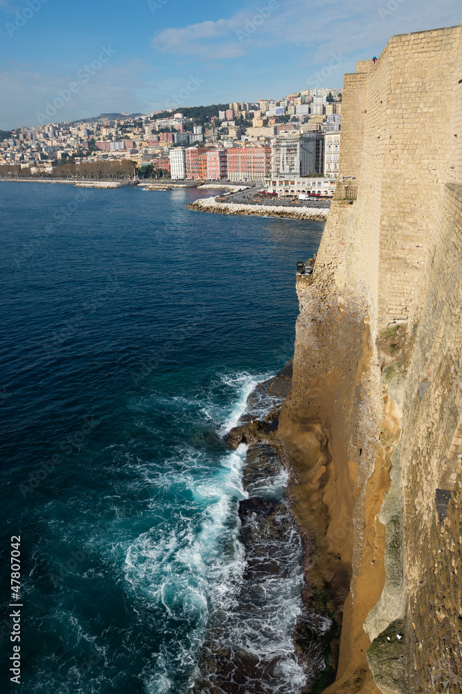 Naples from castel dell ovo, Italy