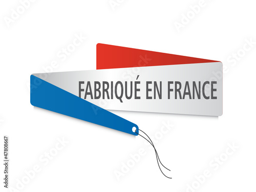 étiquette fabriqué en France