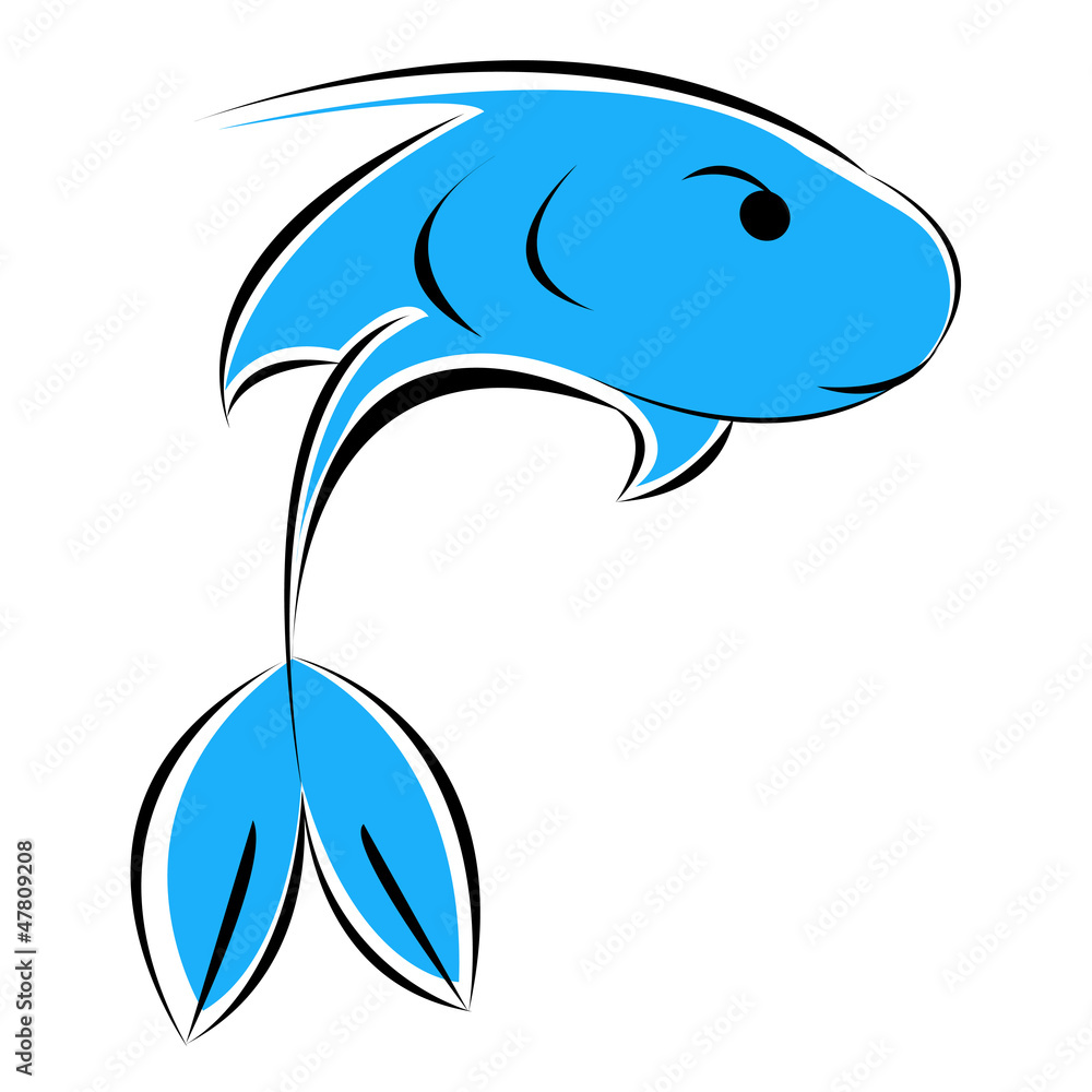 Fototapeta premium Fish emblem