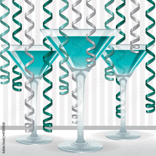 Ribbon Cocktail Card