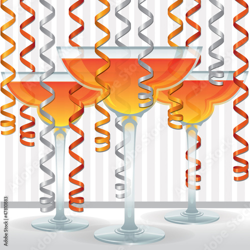 Ribbon Cocktail Card