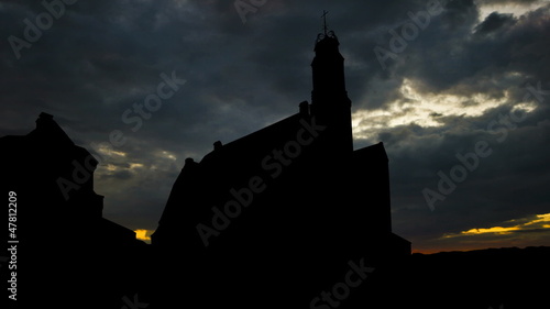 Sweden Engelbrektskyrkan colorful clouds photo