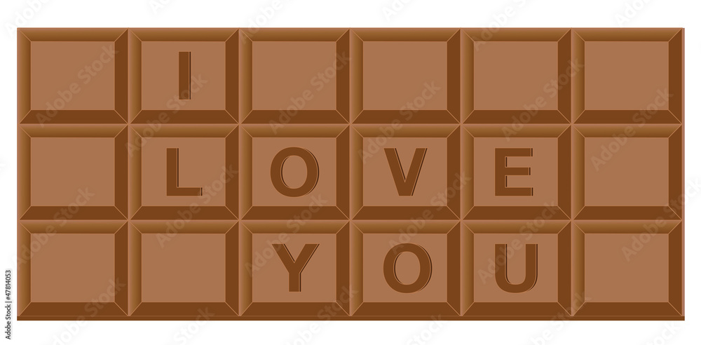Chocolate bar for valentine Chocolate bar for valentine