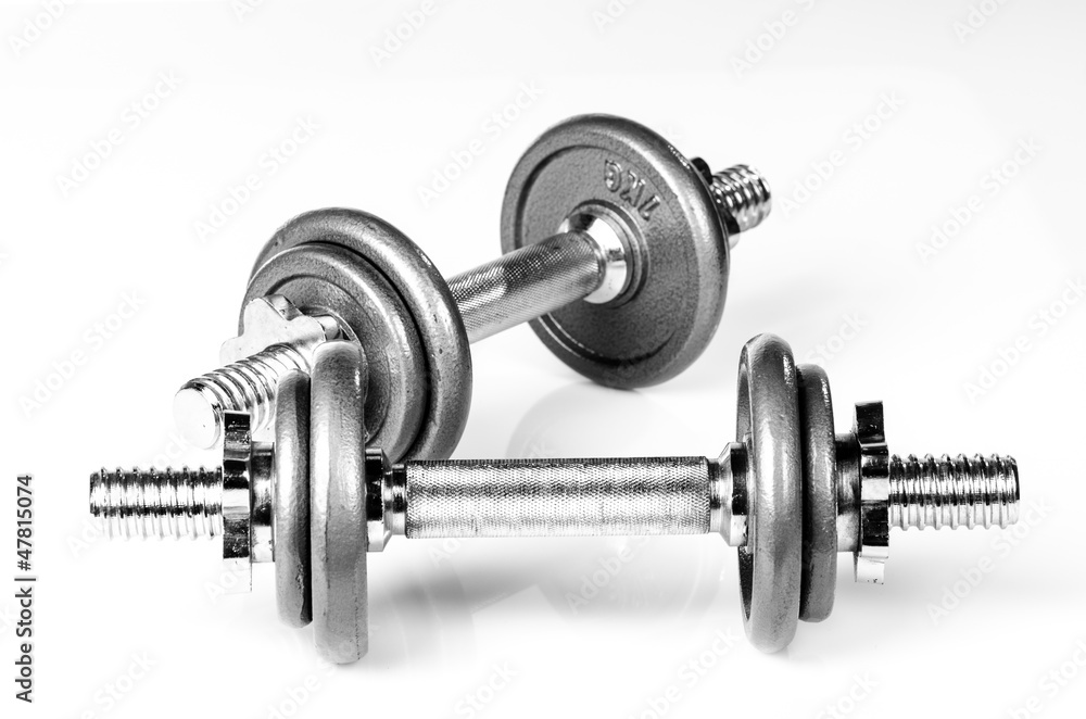 Grey dumbbells Grey dumbbells