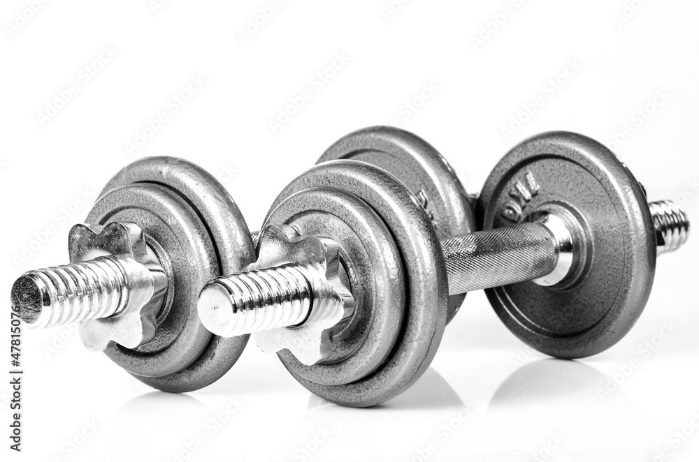 Grey dumbbells Grey dumbbells