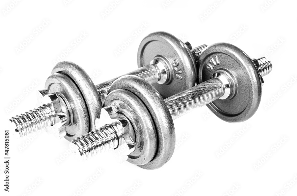 Grey dumbbells Grey dumbbells