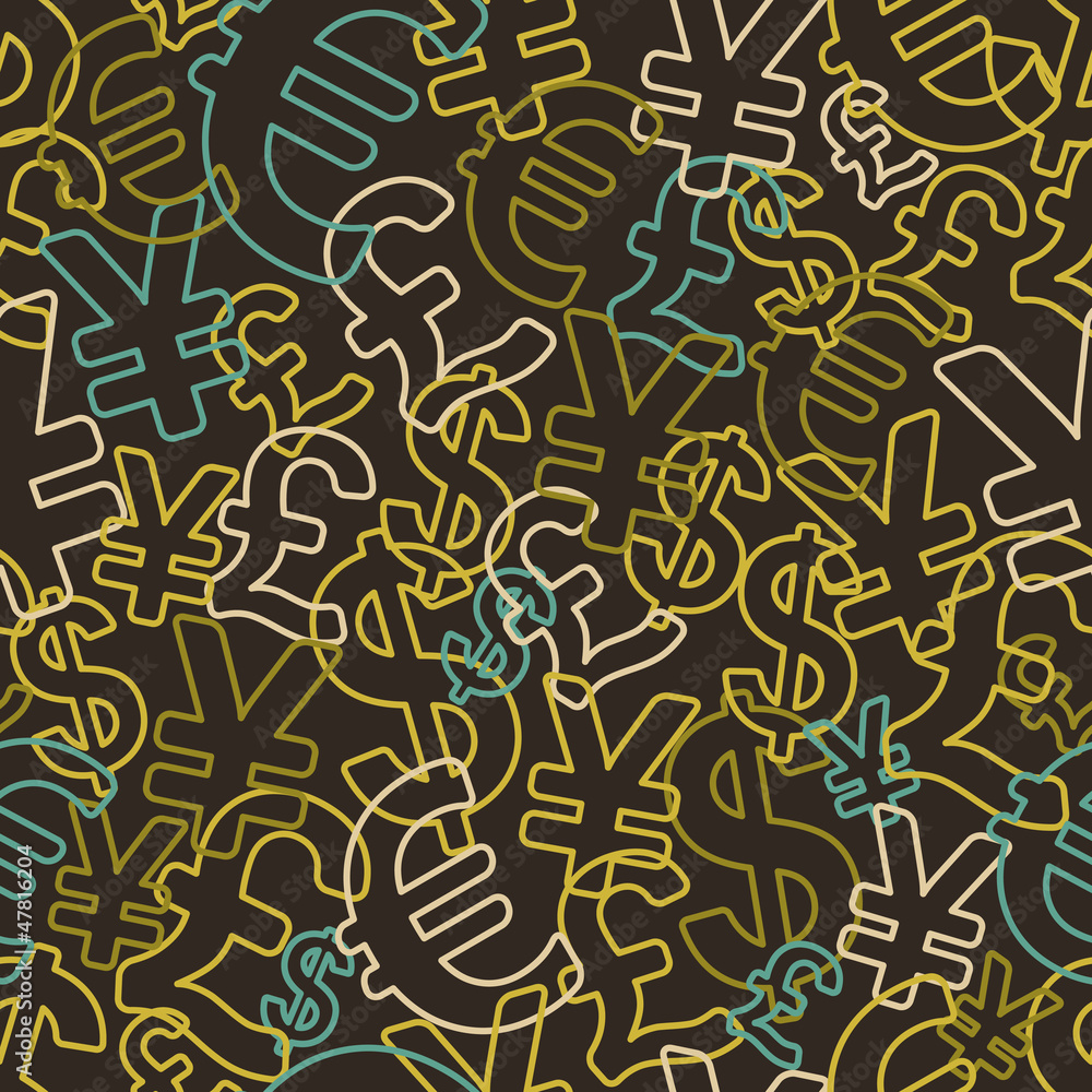 Abstract seamless pattern with money. Vector. Abstract seamless pattern with money. Vector.