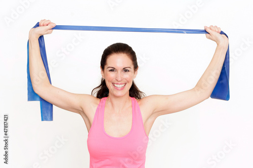 Frau beim Fitnesstraining