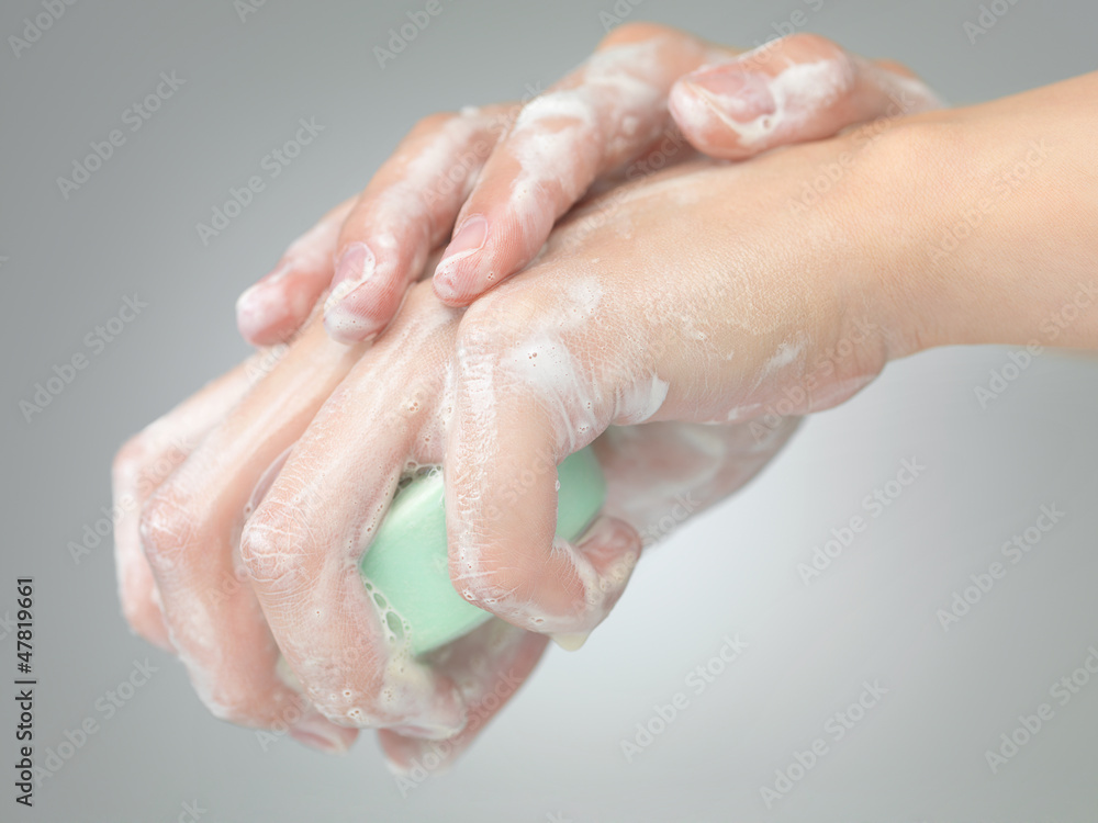 washing hands with soap washing hands with soap