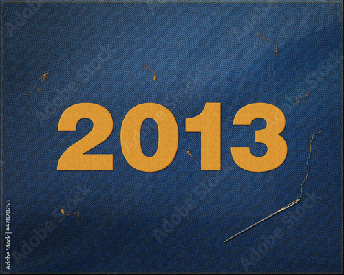 Obraz na płótnie New Year 2013 denim