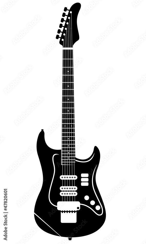 Obraz premium wektor gitary elektrycznej