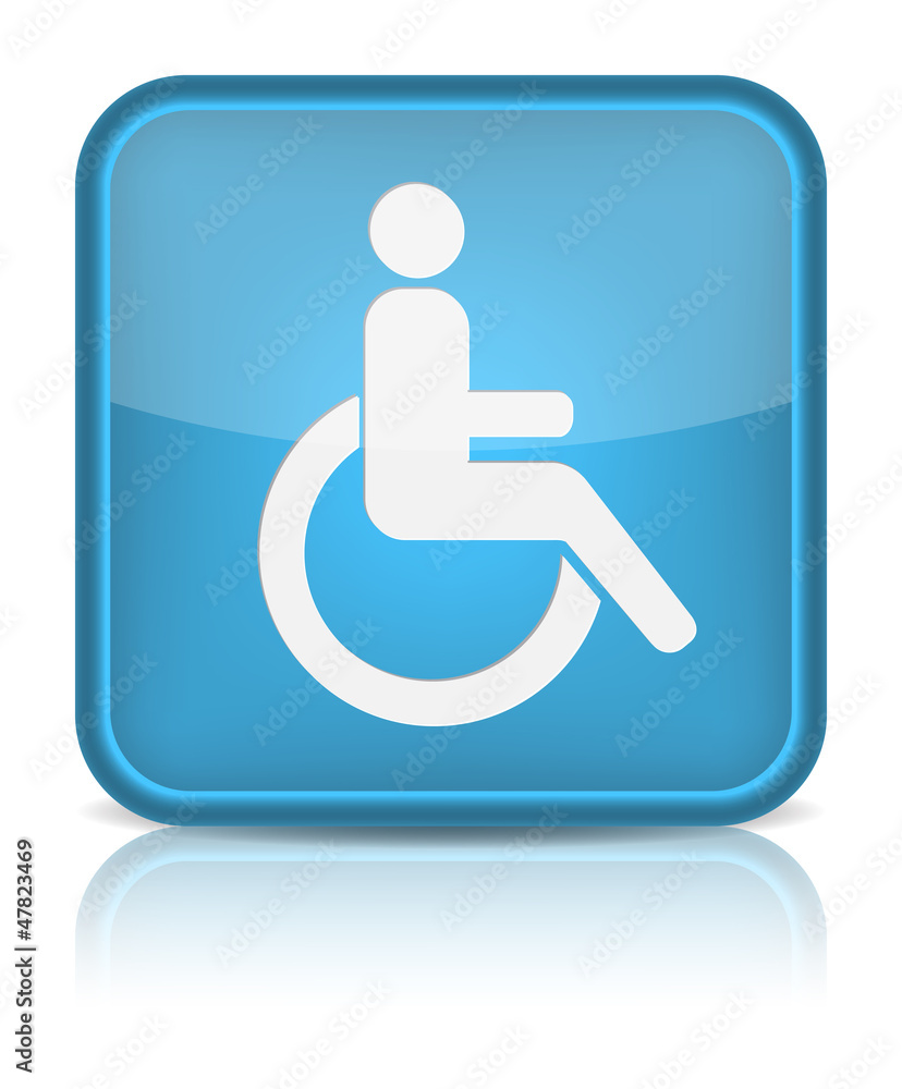 handicap or wheelchair person symbol