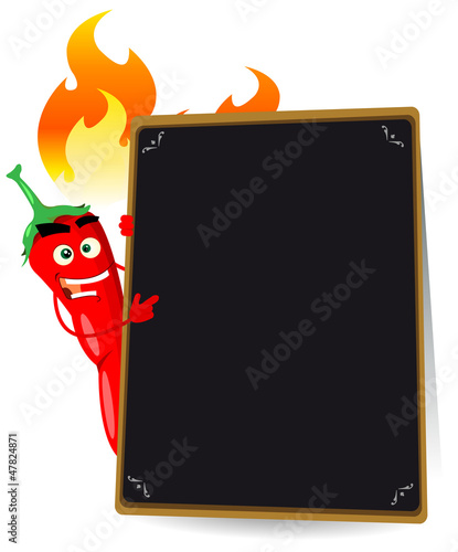 Cartoon Hot Spice Menu