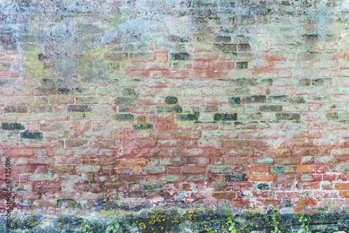 Wall of old building with grungy detail