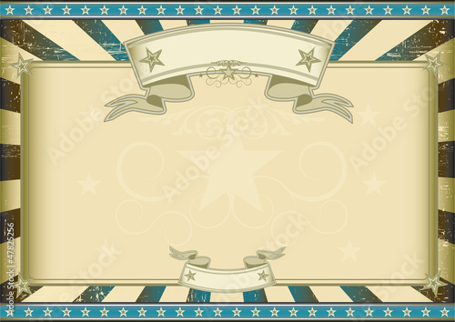 textured blue retro certificate photo