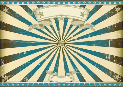 Sunbeam blue retro background