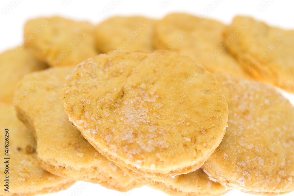 Chip cookie isolated on white background