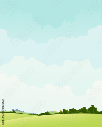 Spring And Autumn Landscape