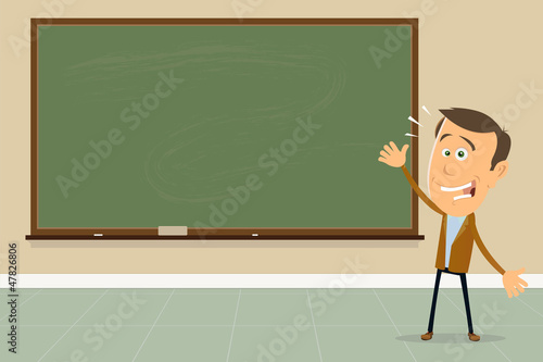Express Yourself ! - Teacher Showing Blackboard Sign