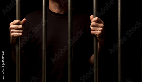 Billede på lærred prisoner behind bars