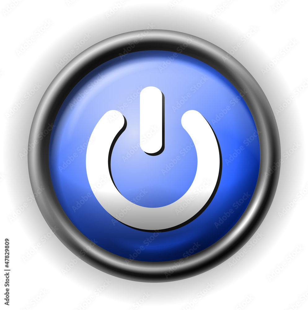 Glass power icon Glass power icon