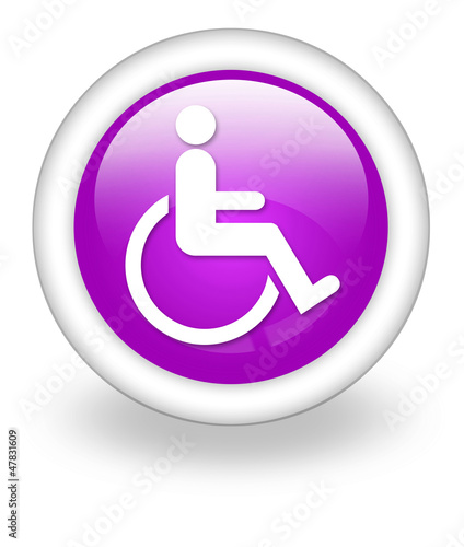 Violet Icon "Disability Access Symbol"