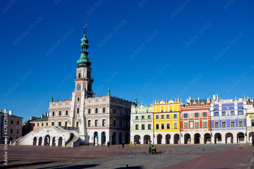 Town of Zamosc.  It is on the UNESCO World Heritage List