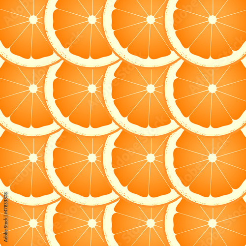 Orange slices vector background