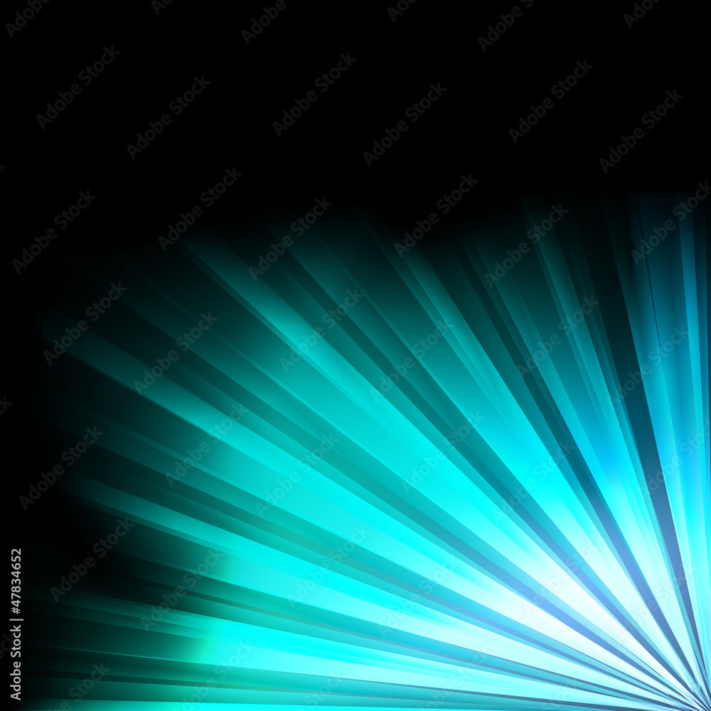 Abstract burst background with neon effects