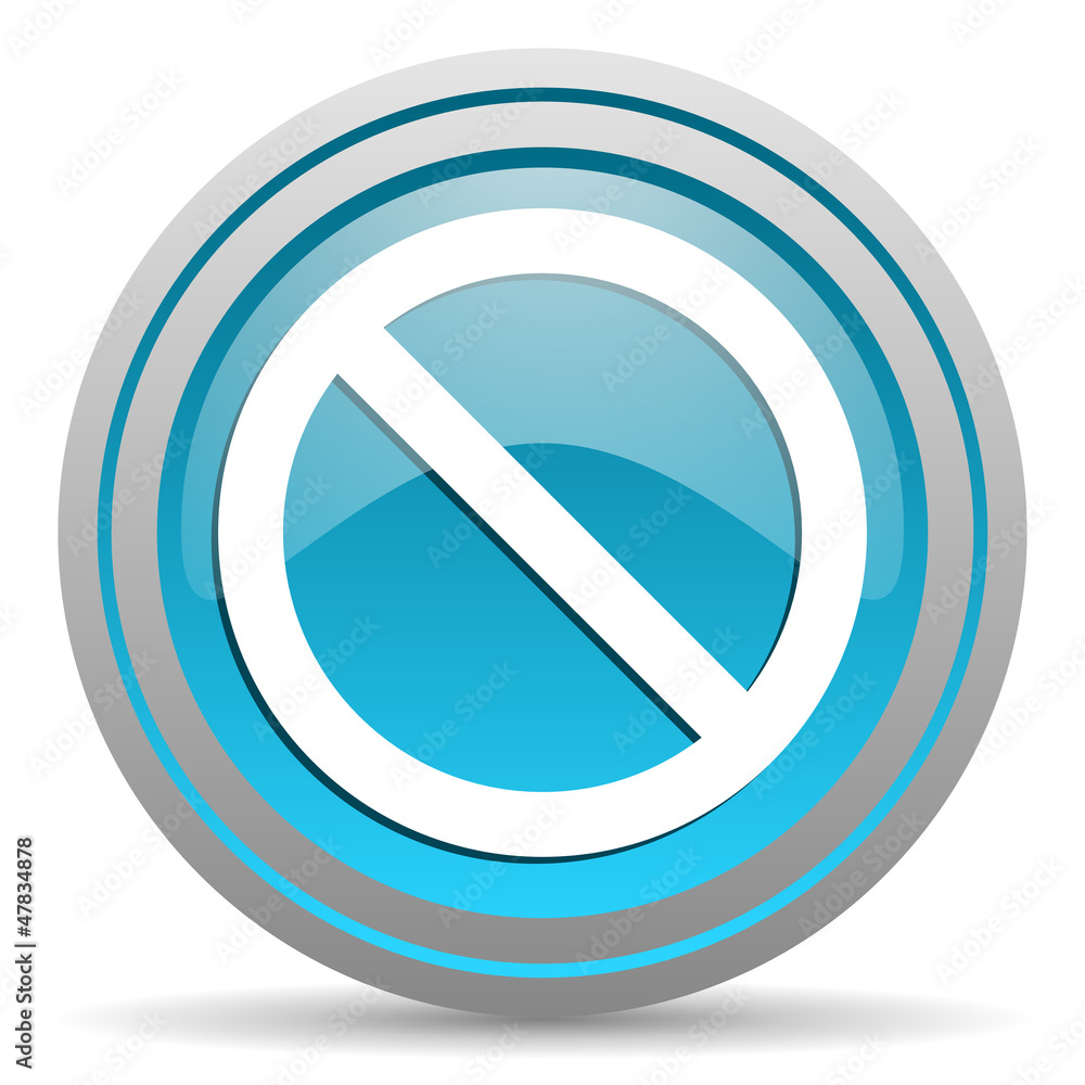 access denied blue glossy icon on white background access denied blue glossy icon on white background
