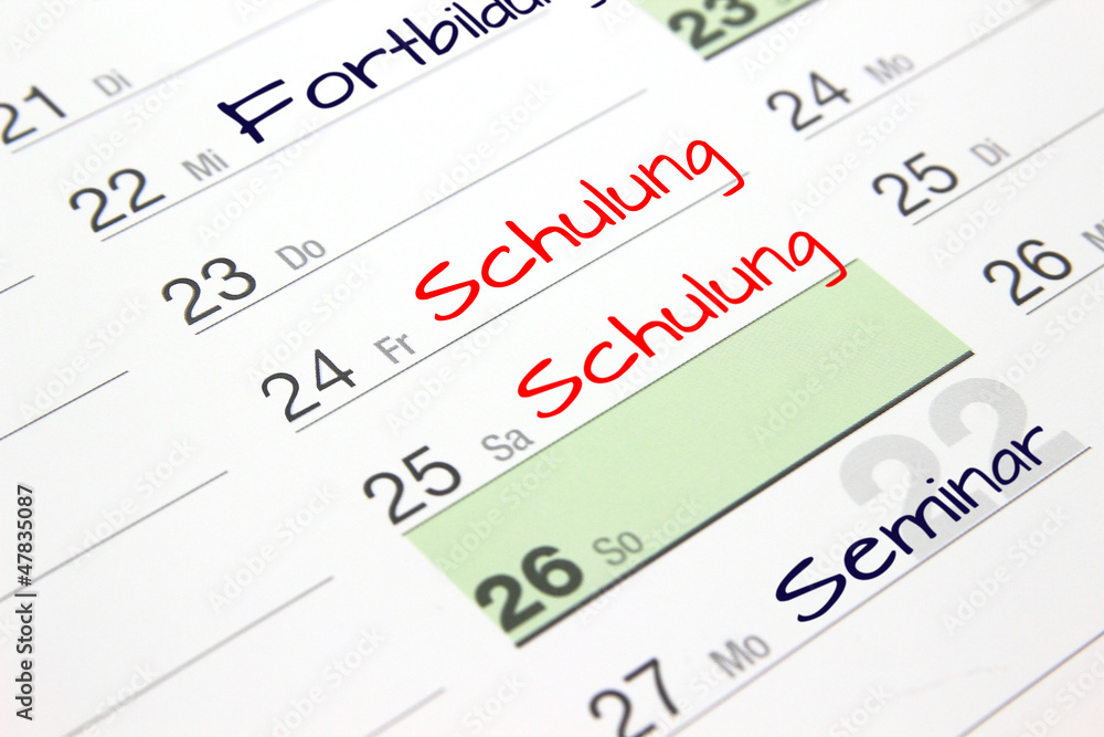 Fortbildungswoche Kalender Fortbildungswoche Kalender