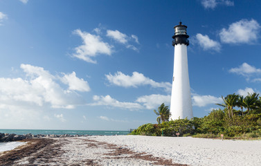 Poster Vuurtoren Cape Florida vuurtoren Bill Baggs  © steheap