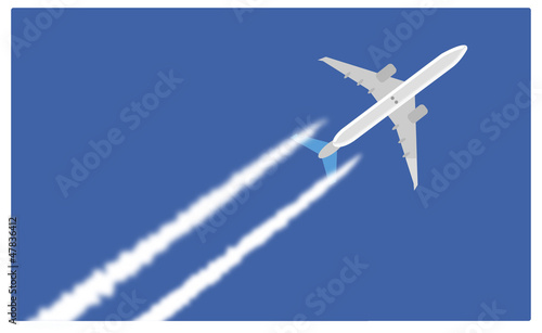 Scie di condensazione dell'aereo - aerodinamica photo