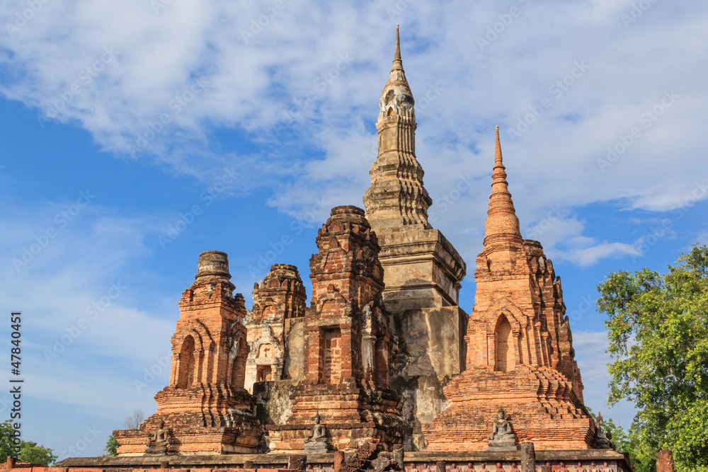 Buddha Statue at Temple in Sukhothai Historical park , Thailand Buddha Statue at Temple in Sukhothai Historical park , Thailand