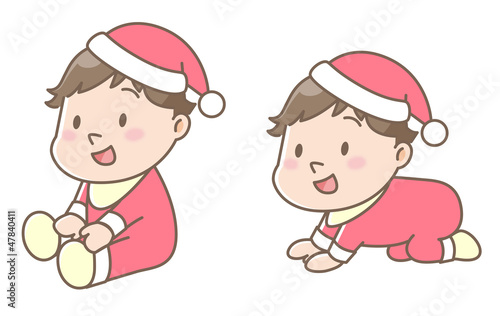赤ちゃんサンタ