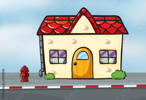A small house near the street