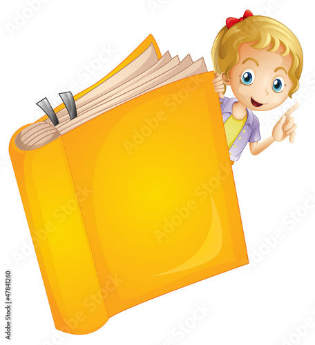 A girl and a book