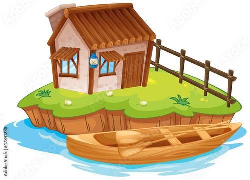 A house on an island
