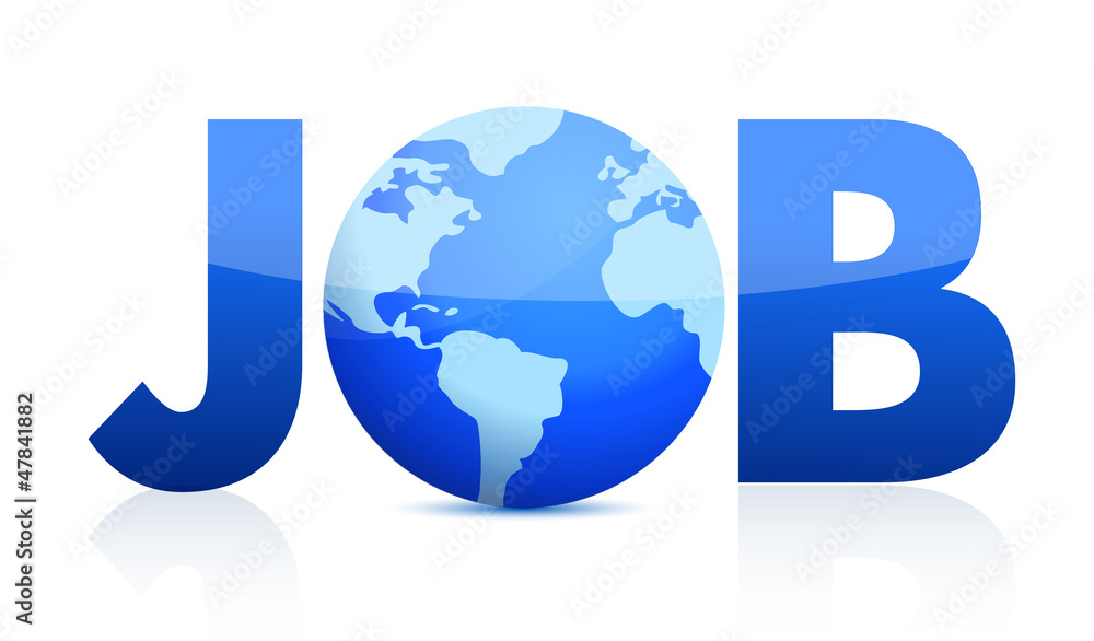 Naklejka premium Job Concept