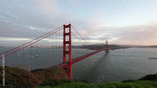 Wallpaper Mural Golden Gate Bridge at Sunset Torontodigital.ca