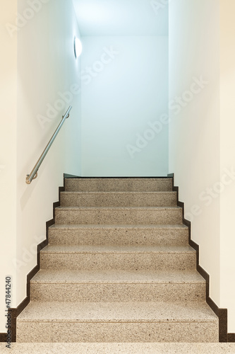 modern architecture, new empty apartment, staircase
