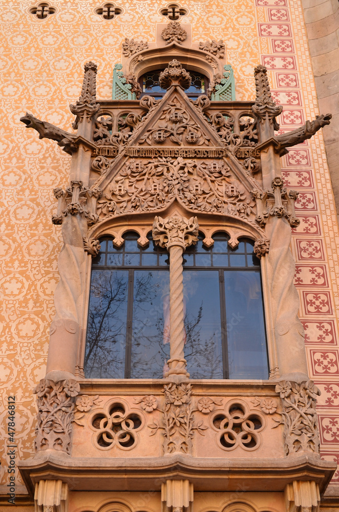 beautiful window in barcelona
