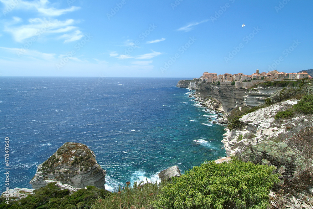 vue de bonifacio, Corse