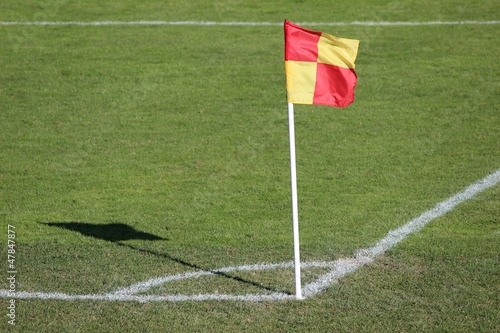 Drapeau de coin au football