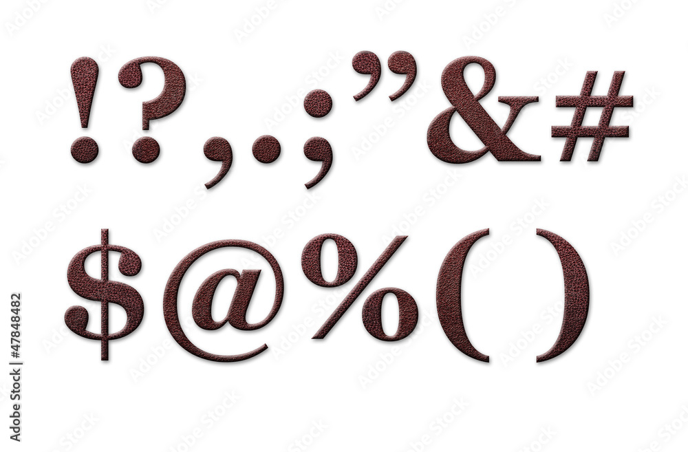 leather alphabet leather alphabet