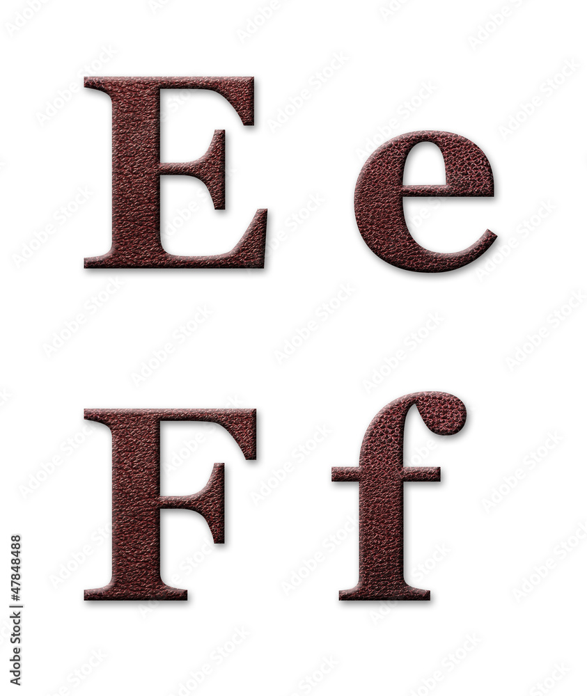 leather alphabet leather alphabet
