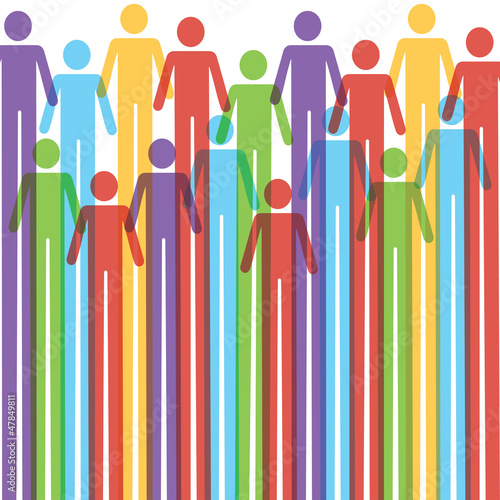 Group of man icon background stock vector
