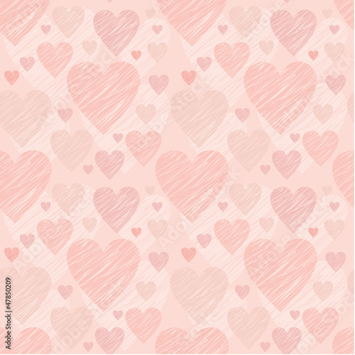 Seamless hearts pattern